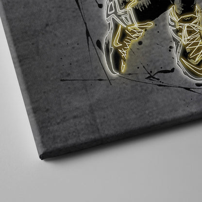 Lebron James Neon Canvas Art | Modern Wall Decor for Cavaliers Fans
