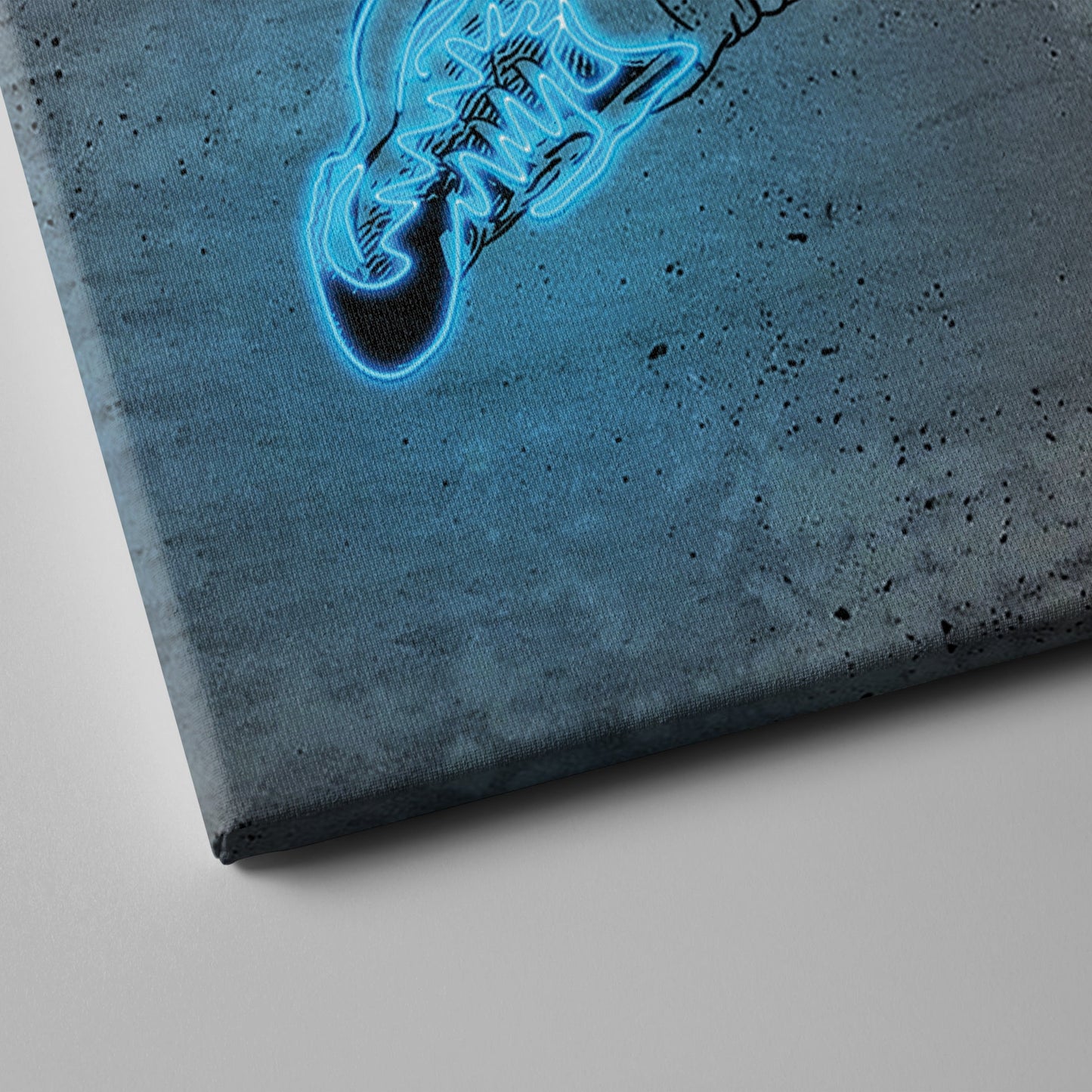 Lebron James Neon Canvas Art | Modern Wall Decor for Lakers Fans