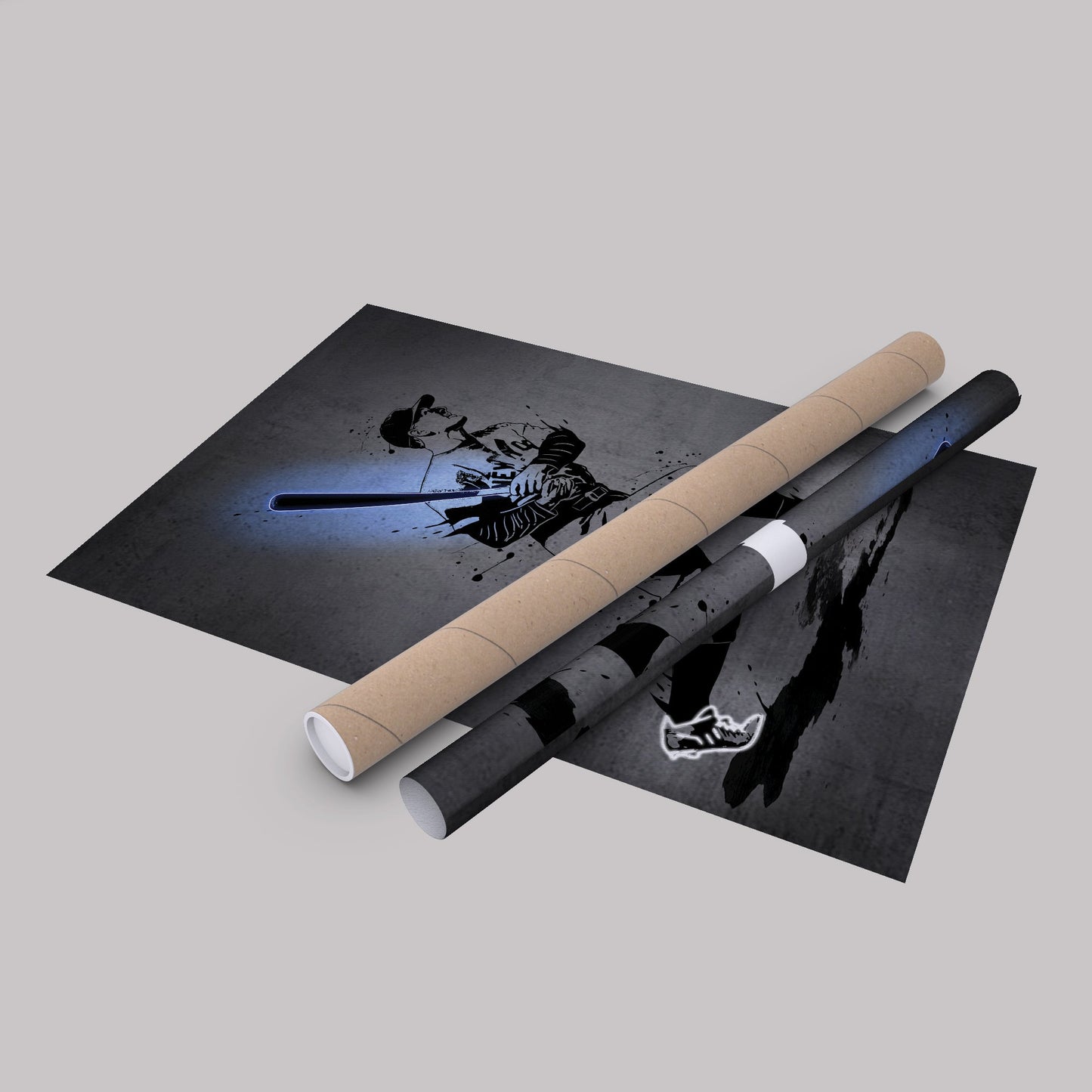 Lou Gehrig Neon Canvas Art | Modern Wall Decor for Yankees Fans