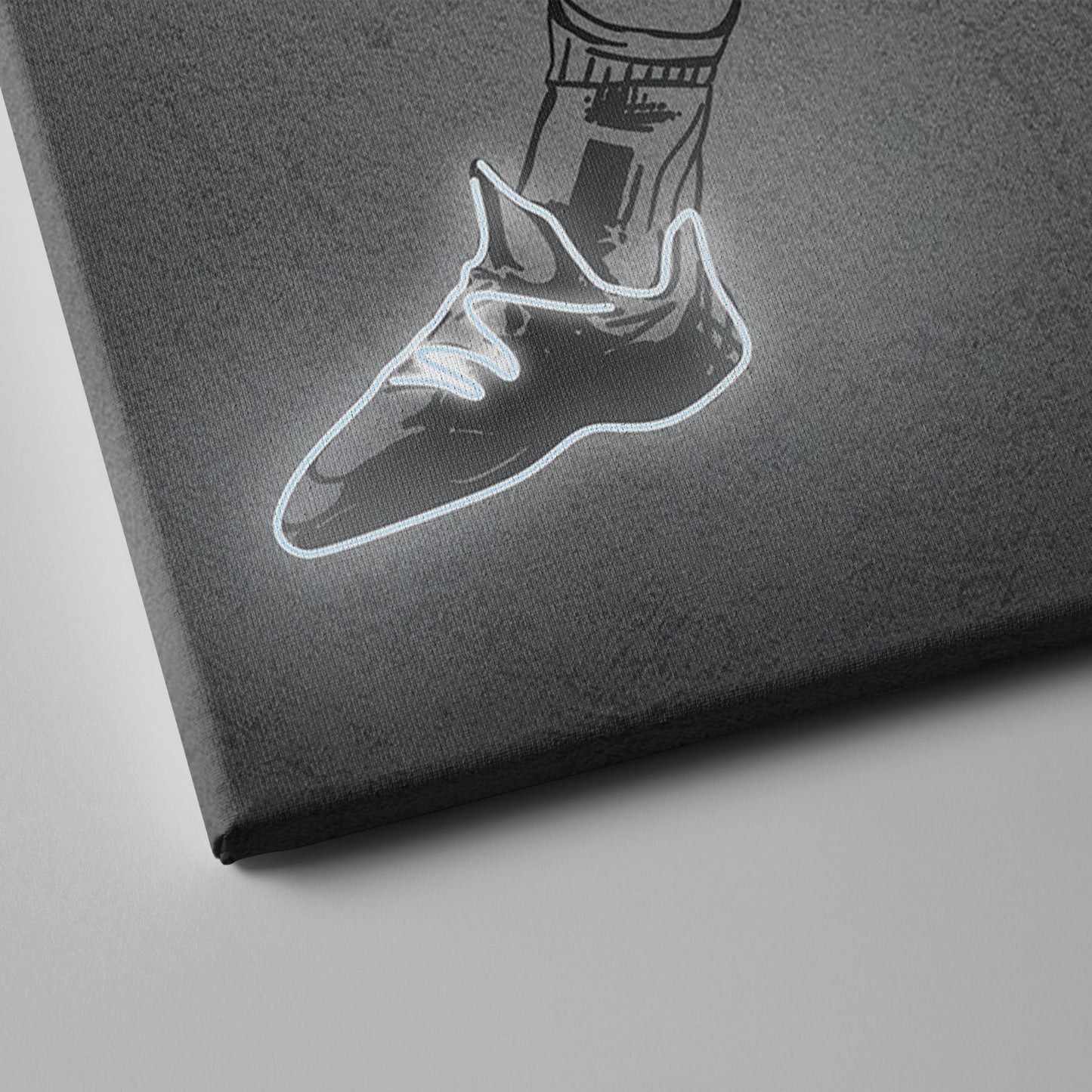 Luka Doncic Neon Canvas Art | Modern Wall Decor for Mavericks Fans