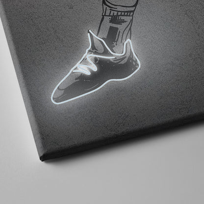 Luka Doncic Neon Canvas Art | Modern Wall Decor for Mavericks Fans