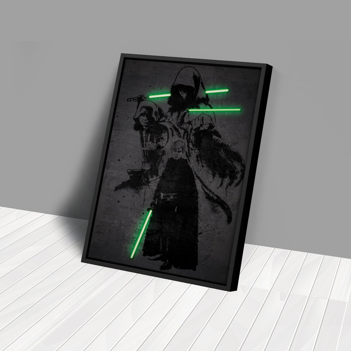 Luke Skywalker Canvas | Star Wars Neon Wall Art