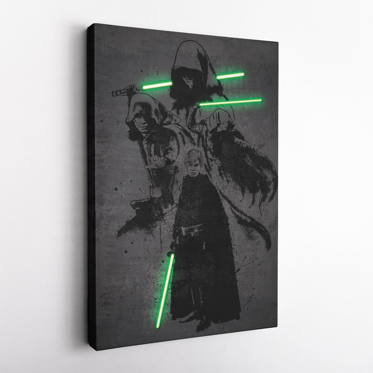 Luke Skywalker Canvas | Star Wars Neon Wall Art