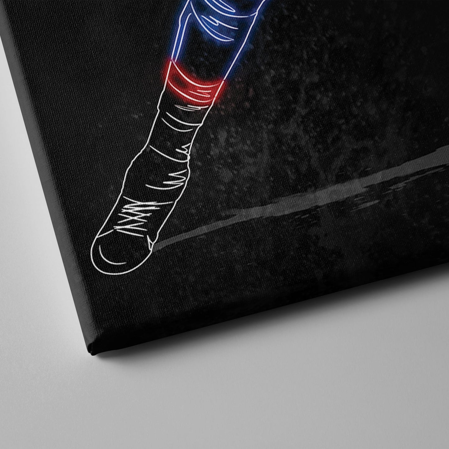 Mac Jones Neon Canvas Art | Patriots Wall Decor