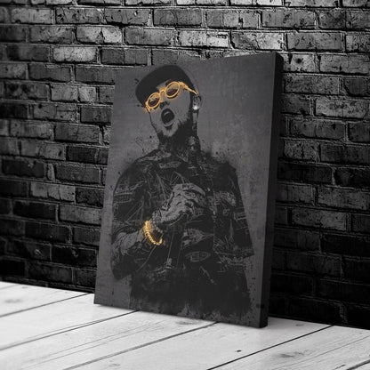 Mac Miller Neon Canvas Art | Music Wall Decor
