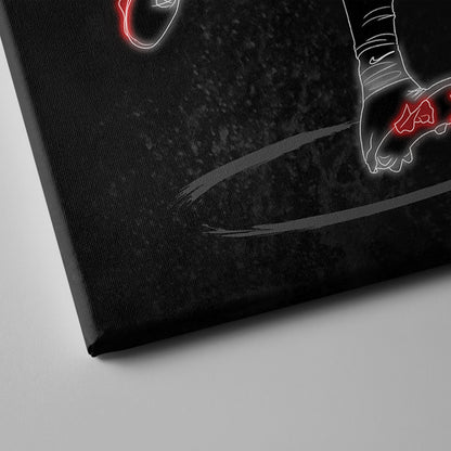 Mike Evans Neon Canvas Art | Buccaneers Wall Decor