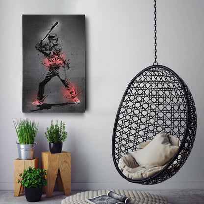 Nolan Arenado Neon Canvas Art | Modern Wall Decor for Cardinals Fans