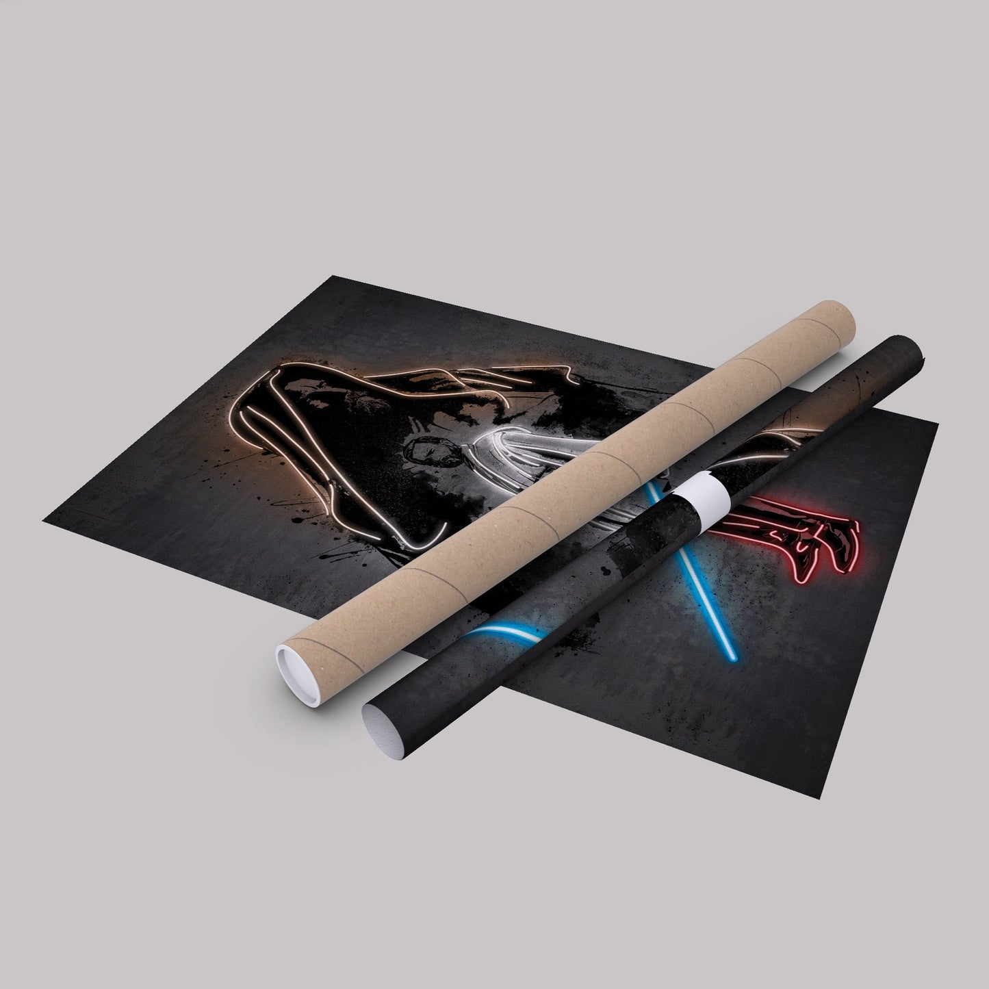 Obi Wan Kenobi Canvas | Star Wars Neon Wall Art