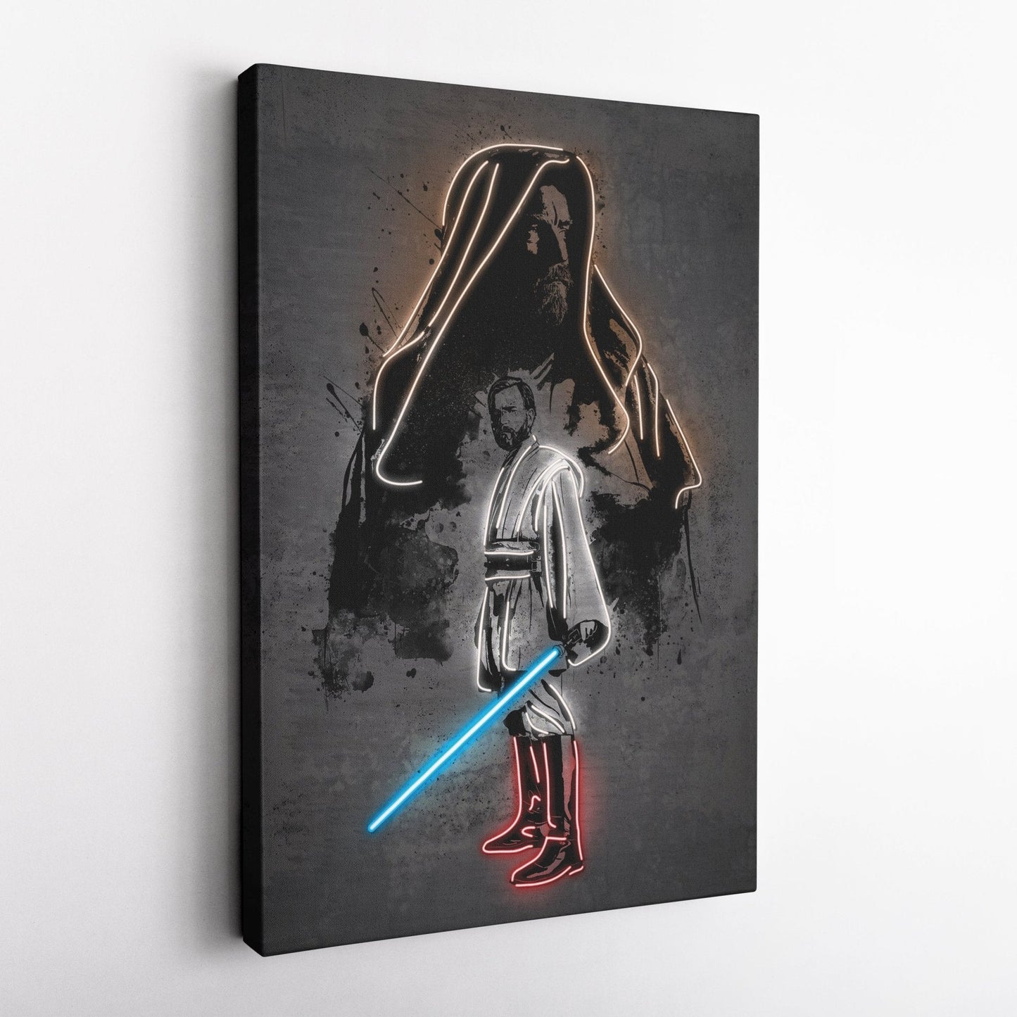 Obi Wan Kenobi Canvas | Star Wars Neon Wall Art