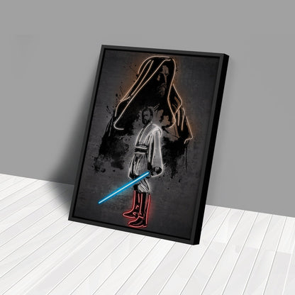 Obi Wan Kenobi Canvas | Star Wars Neon Wall Art