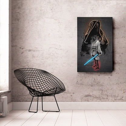Obi Wan Kenobi Canvas | Star Wars Neon Wall Art
