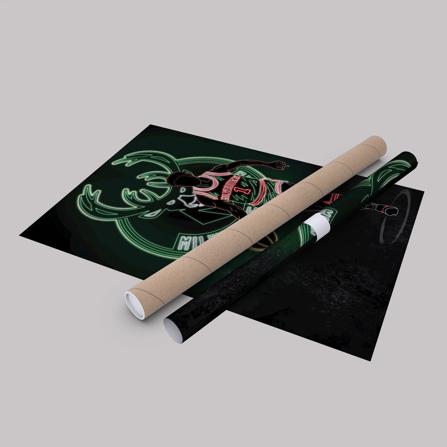 Oscar Robertson Neon Canvas Art | Bucks Wall Decor
