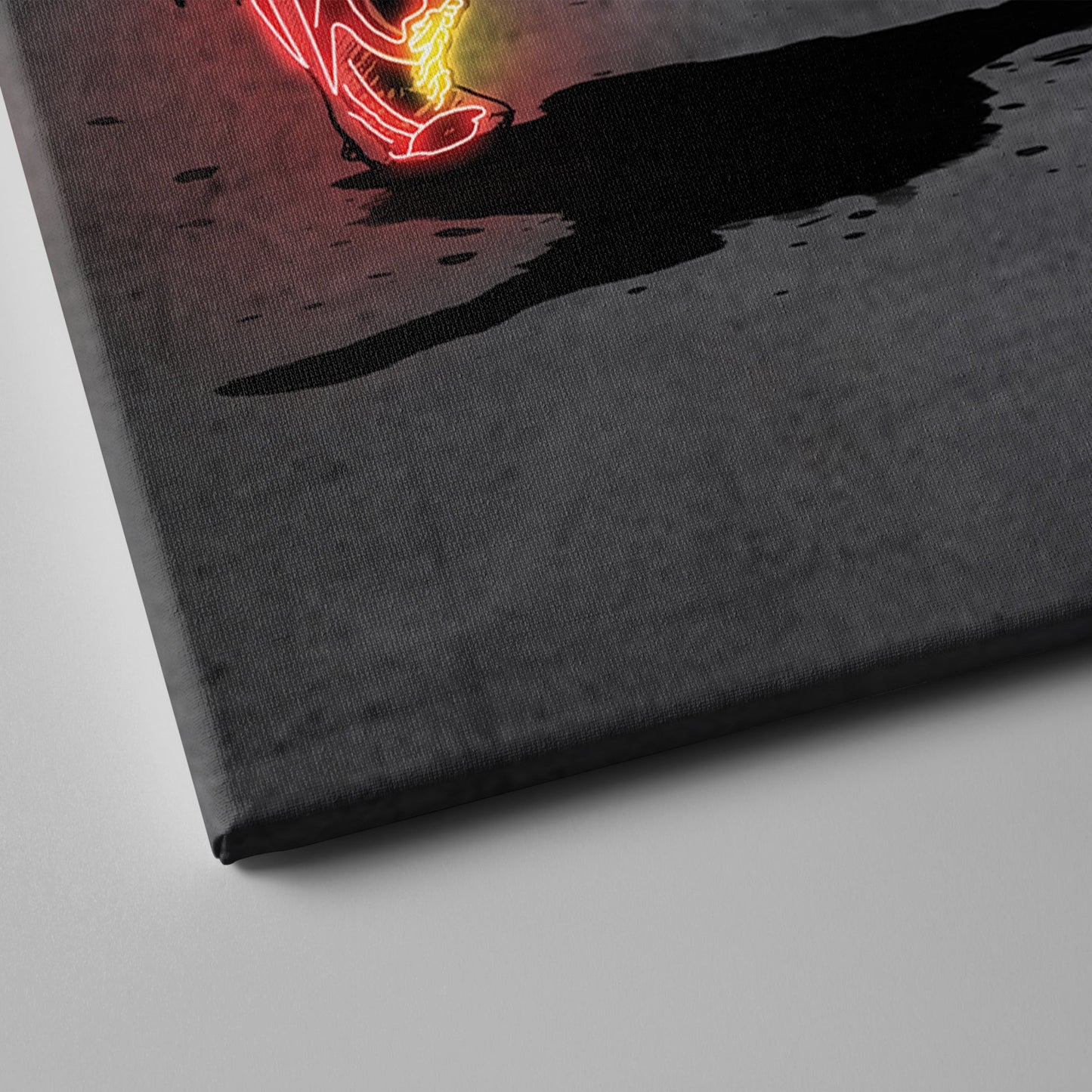 Ronald Acuña Jr Neon Canvas Art | Modern Wall Decor for Braves Fans