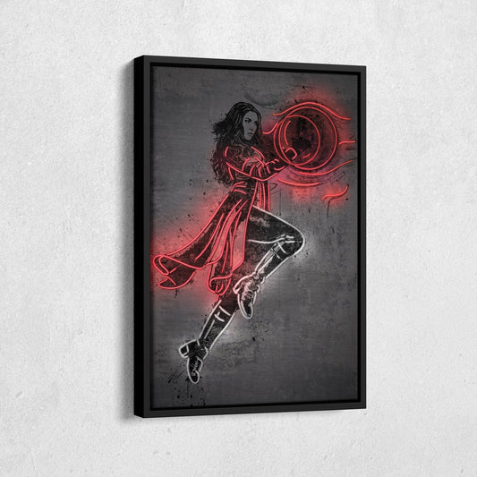 Scarlet Witch Canvas | Marvel Neon Wall Art
