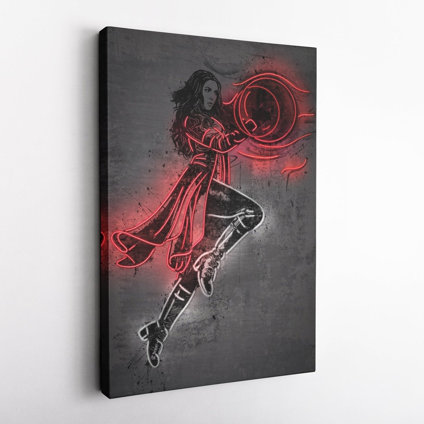 Scarlet Witch Canvas | Marvel Neon Wall Art