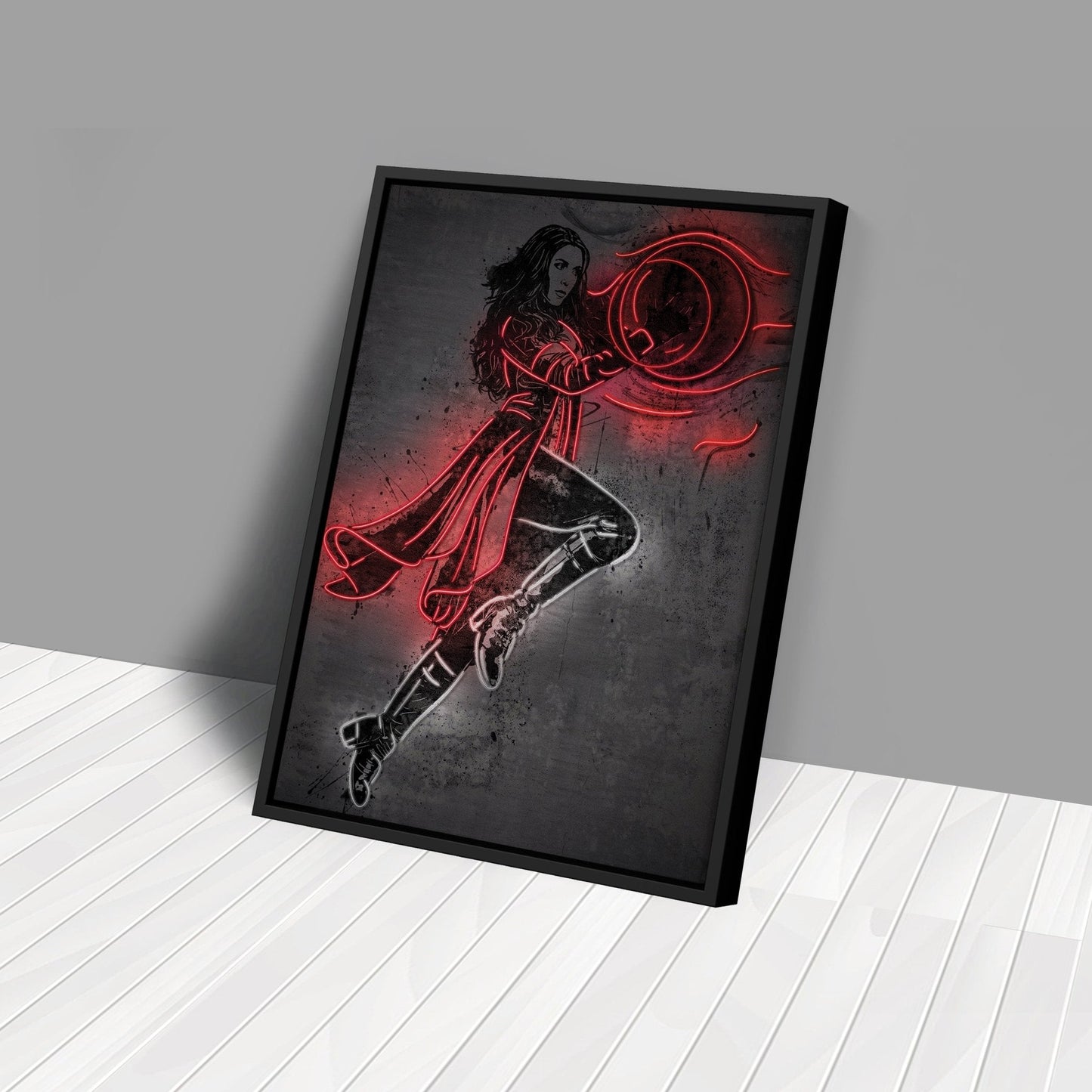 Scarlet Witch Canvas | Marvel Neon Wall Art