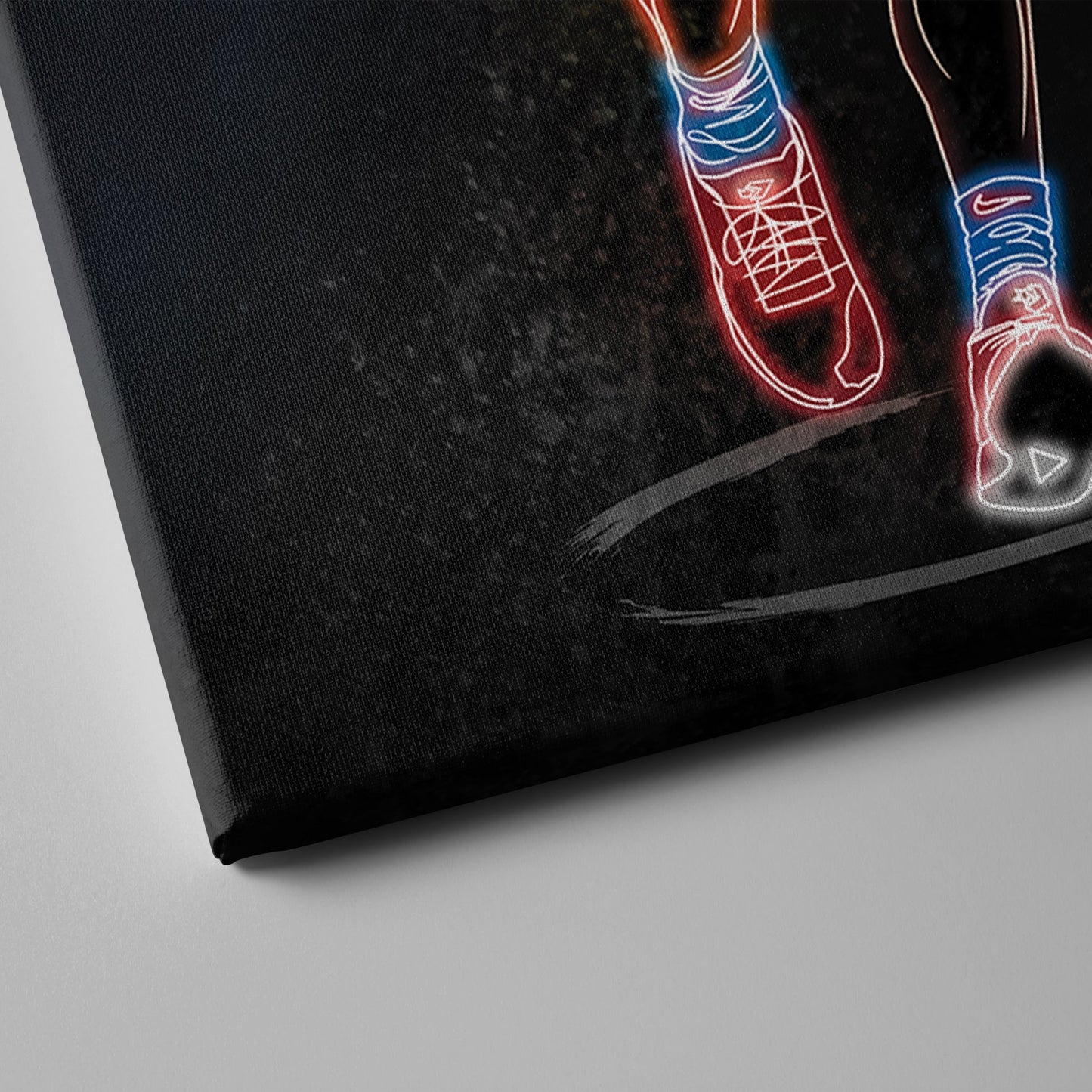 Shai Gilgeous-Alexander Neon Canvas Art | Thunder Wall Decor