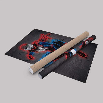 Spider-Man Canvas | Marvel Neon Wall Art