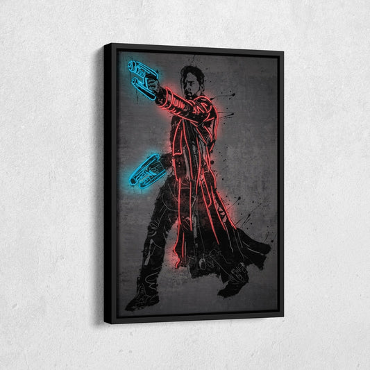 Star-Lord Canvas | Marvel Neon Wall Art