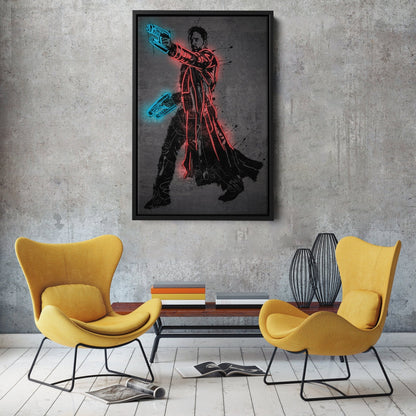 Star-Lord Canvas | Marvel Neon Wall Art