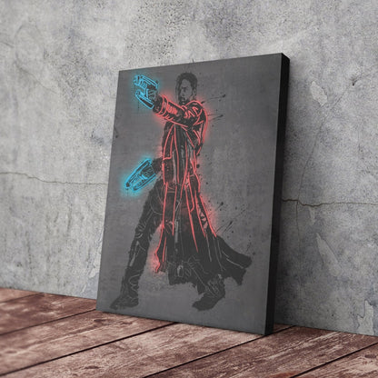 Star-Lord Canvas | Marvel Neon Wall Art