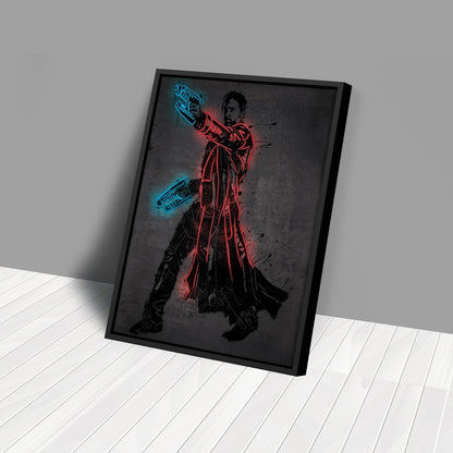 Star-Lord Canvas | Marvel Neon Wall Art