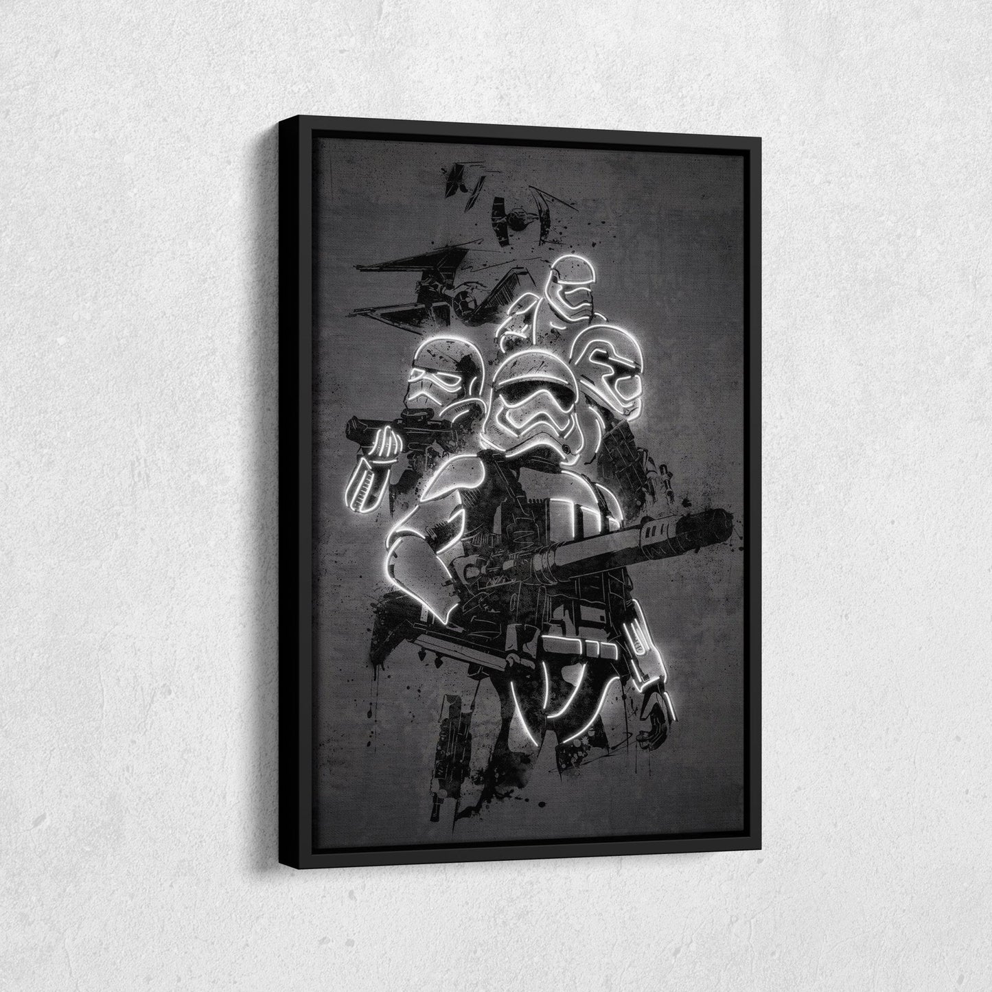 Stormtrooper Canvas | Star Wars Neon Wall Art