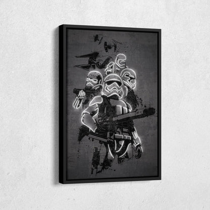 Stormtrooper Canvas | Star Wars Neon Wall Art
