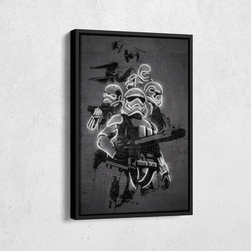 Stormtrooper Canvas | Star Wars Neon Wall Art