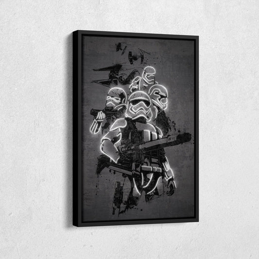 Stormtrooper Canvas | Star Wars Neon Wall Art