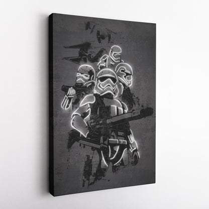 Stormtrooper Canvas | Star Wars Neon Wall Art