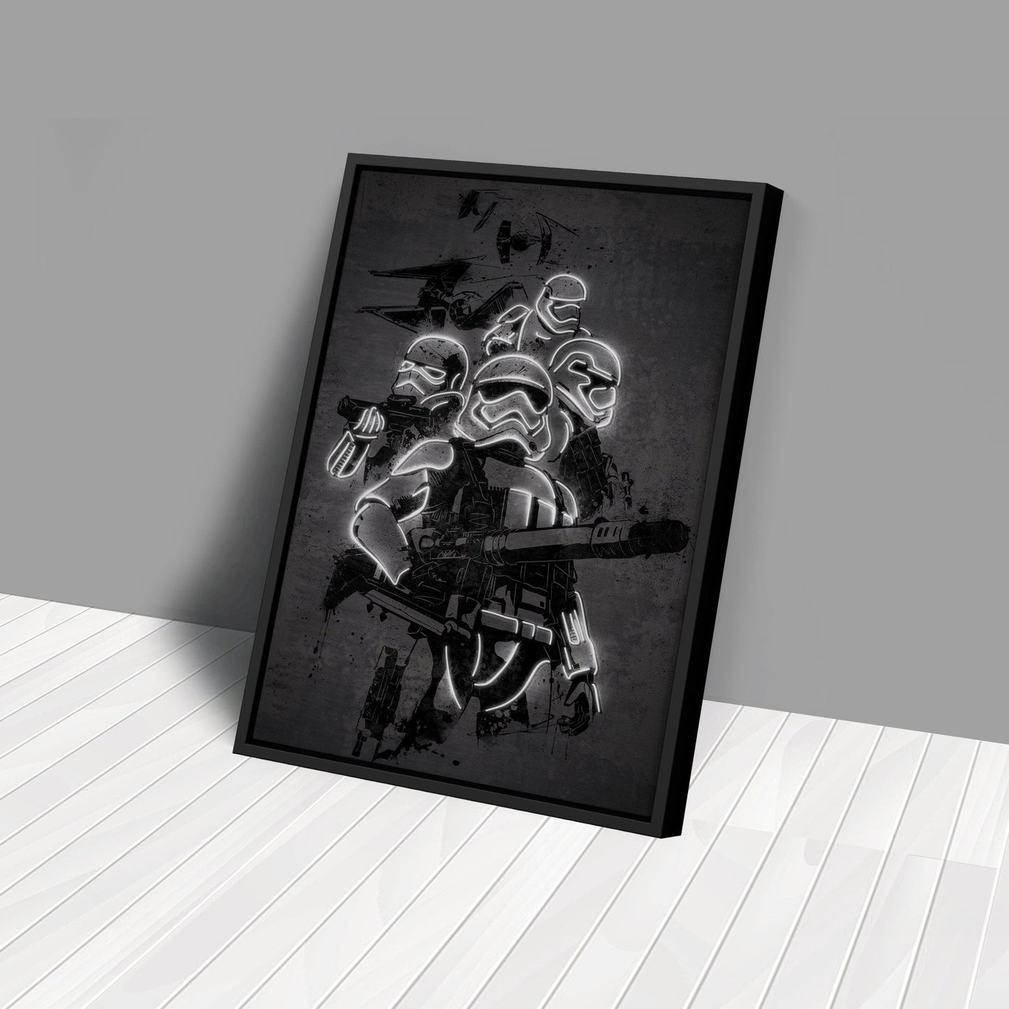 Stormtrooper Canvas | Star Wars Neon Wall Art