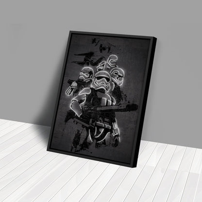 Stormtrooper Canvas | Star Wars Neon Wall Art
