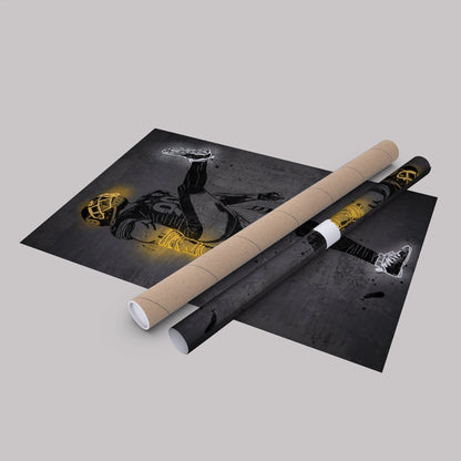 T. J. Watt Neon Canvas Art | Modern Wall Decor for Steelers Fans