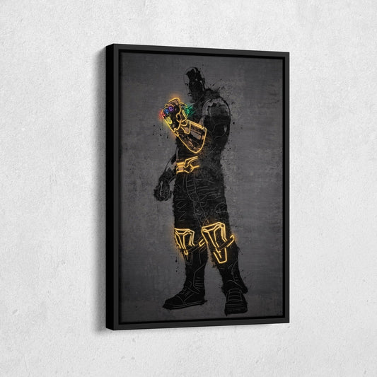 Thanos Canvas | Marvel Neon Wall Art