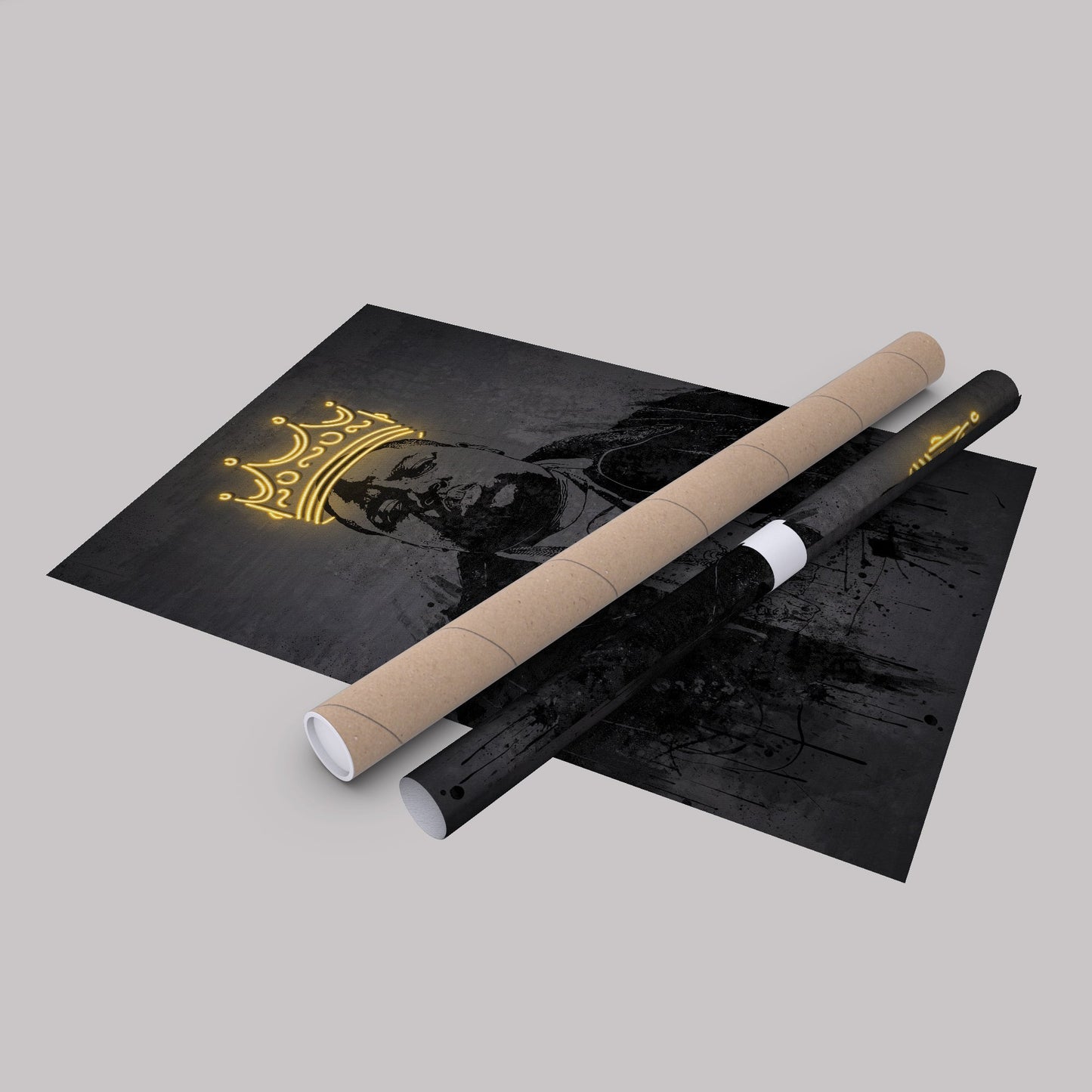 The Notorious B.I.G Neon Canvas Art | Music Wall Decor