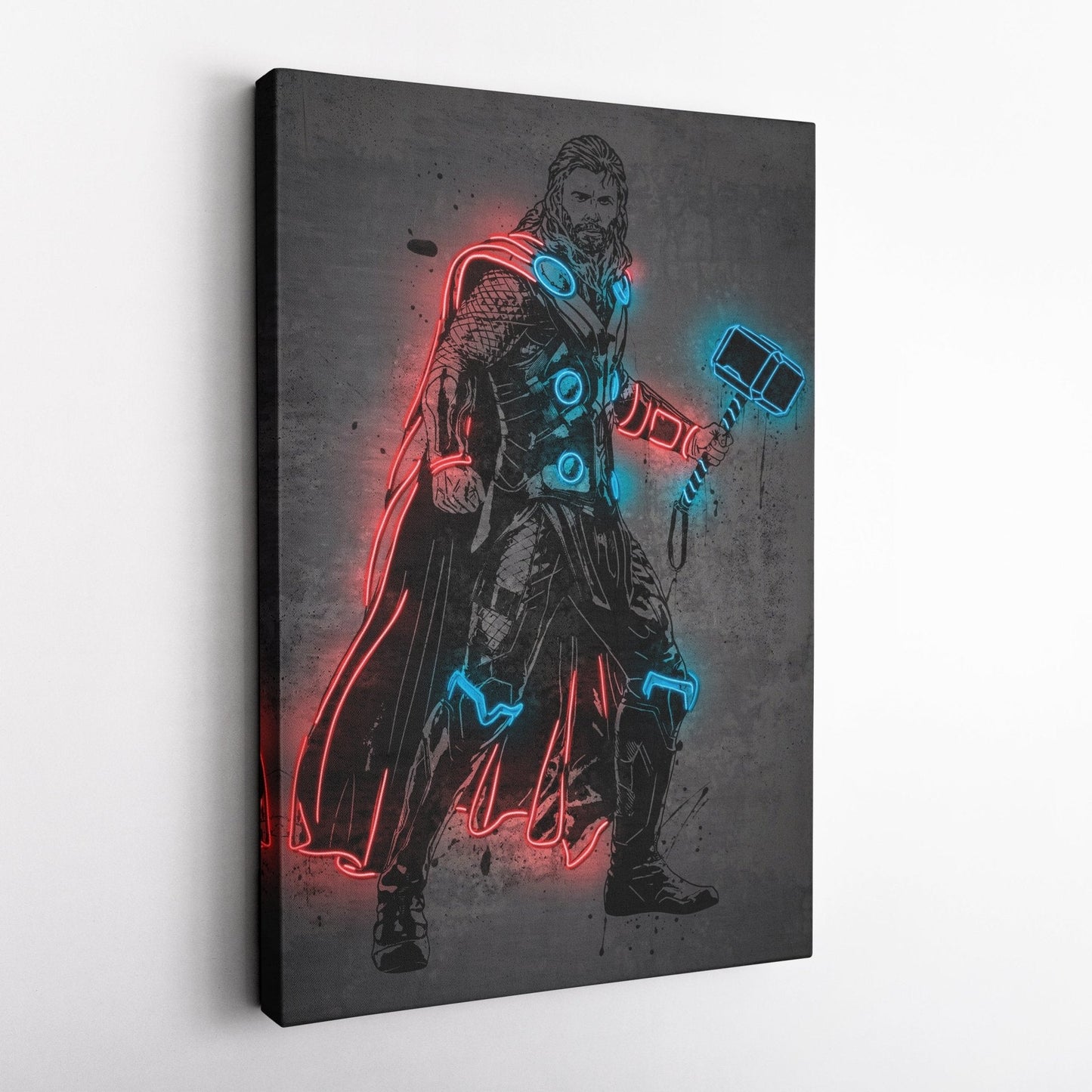 Thor Canvas | Marvel Neon Wall Art