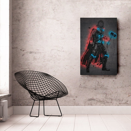 Thor Canvas | Marvel Neon Wall Art