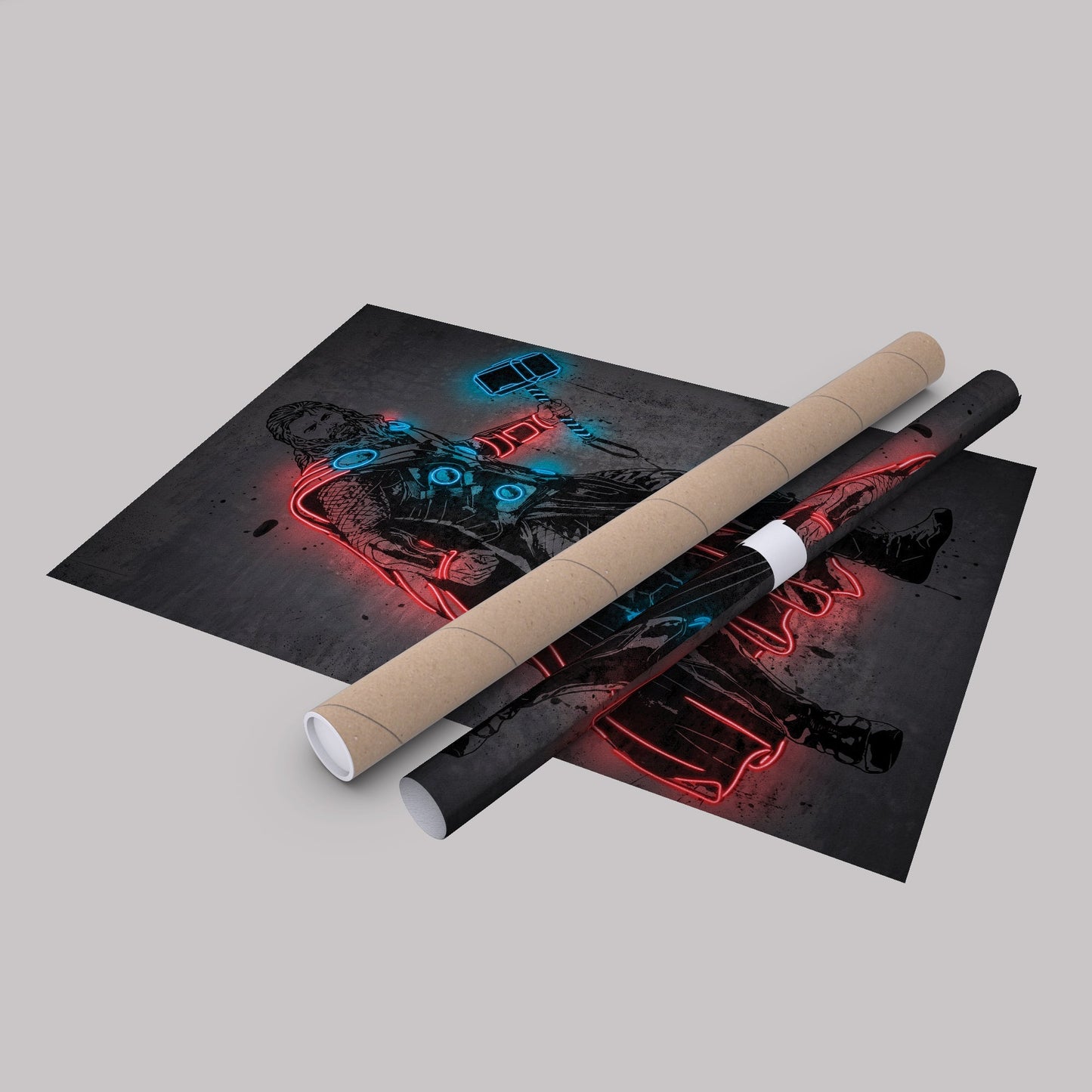 Thor Canvas | Marvel Neon Wall Art