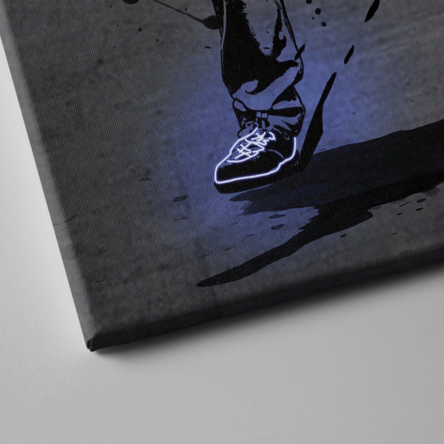 Trea Turner Neon Canvas Art | Modern Wall Decor for Dodgers Fans