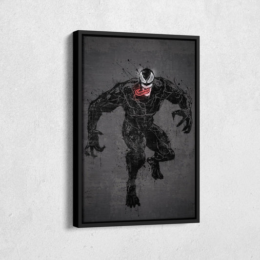 Venom Canvas | Marvel Neon Wall Art