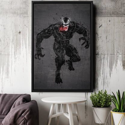 Venom Canvas | Marvel Neon Wall Art