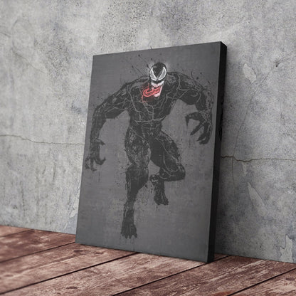 Venom Canvas | Marvel Neon Wall Art