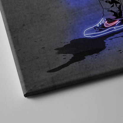 Walker Buehler Neon Canvas Art | Modern Wall Decor for Dodgers Fans