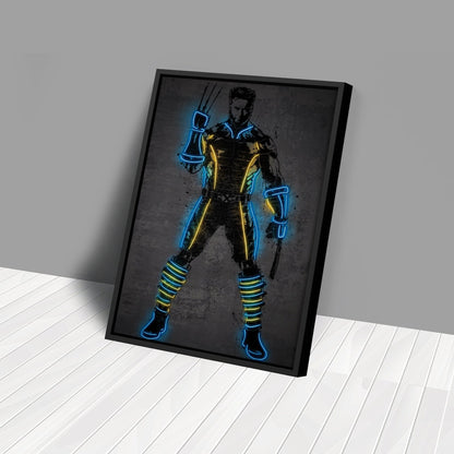 Wolverine Canvas | Marvel Neon Wall Art