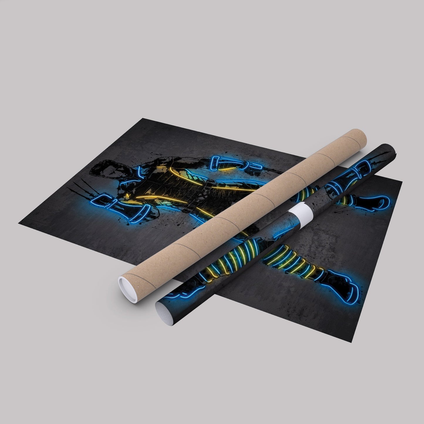 Wolverine Canvas | Marvel Neon Wall Art