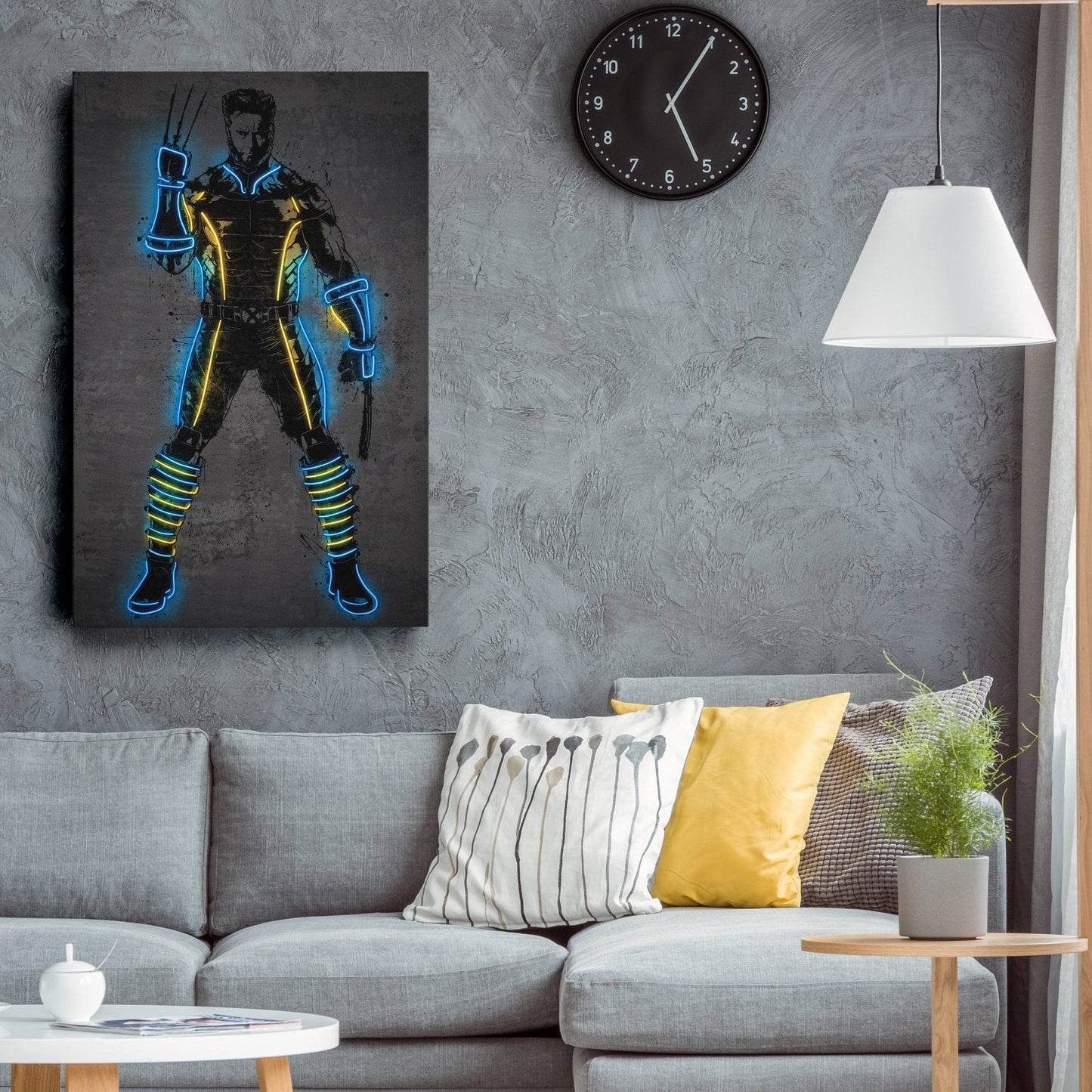 Wolverine Canvas | Marvel Neon Wall Art