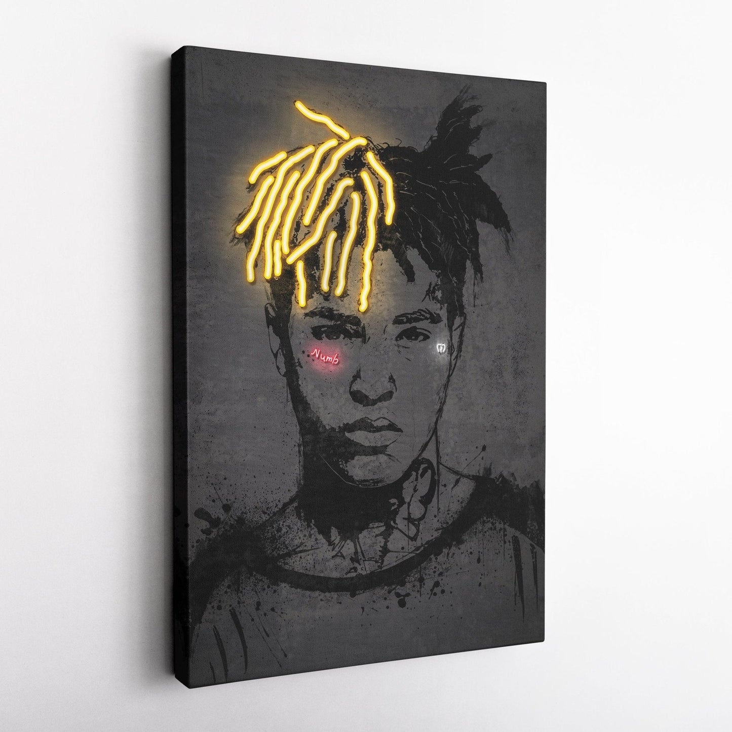 XXXTentacion Neon Canvas Art | Music Wall Decor