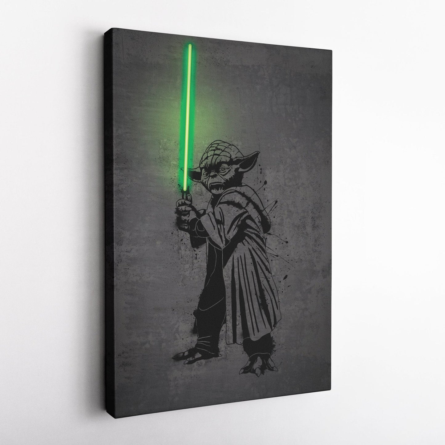 Yoda Canvas | Star Wars Neon Wall Art