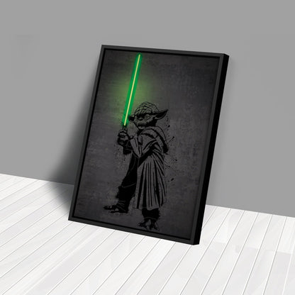 Yoda Canvas | Star Wars Neon Wall Art